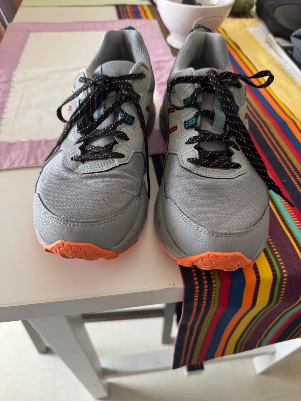 MENS ASICS gray sneakers size 9